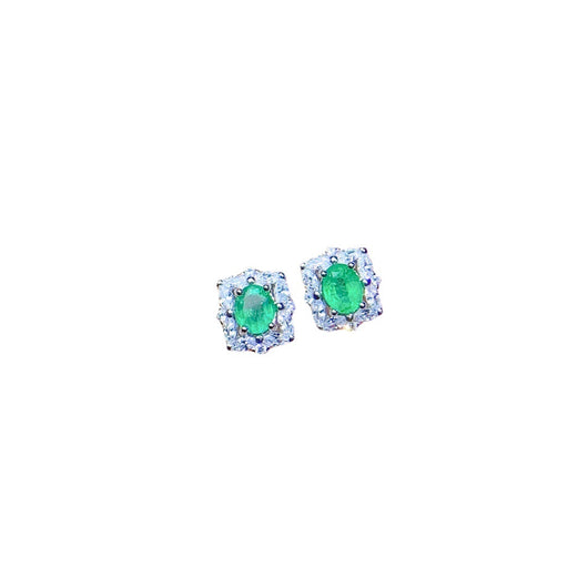 Aretes de Plata 925 con Esmeralda Natural Incrustada - Image 6