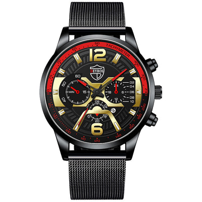 Reloj de Acero Inoxidable con Calendario para Hombre - Cuarzo Resistente - Image 4
