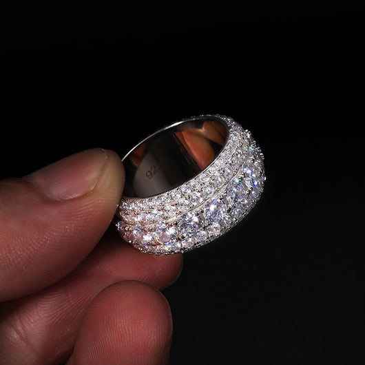 Anillo de Plata Esterlina 925 con Mosonita - Image 14