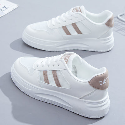 Tenis Blancos de Cuero para Mujer - Estilo Casual Deportivo Versátil - Image 8