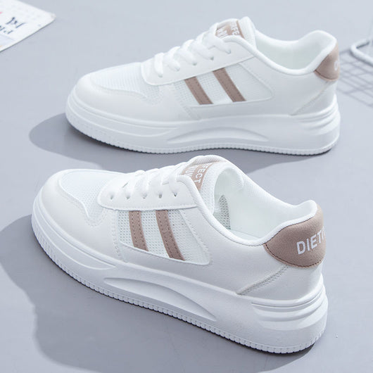 Tenis Blancos de Cuero para Mujer - Estilo Casual Deportivo Versátil - Image 8