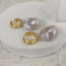 Retro Simple Large Baroque Pearl Earrings Baroque Pearl Earrings