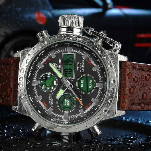 Reloj Deportivo Militar Hombre Lujo - Analógico Digital LED - Image 7