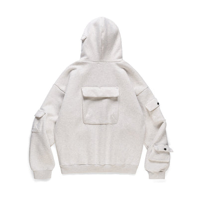 Sudadera Oversized con Múltiples Bolsillos - Hoodie Pesado y Versátil - Image 9