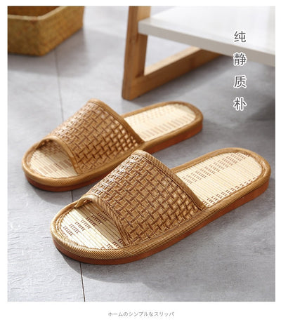 Pantuflas de Pareja con Suela Suave y Diseño en Fibra Natural - Image 20
