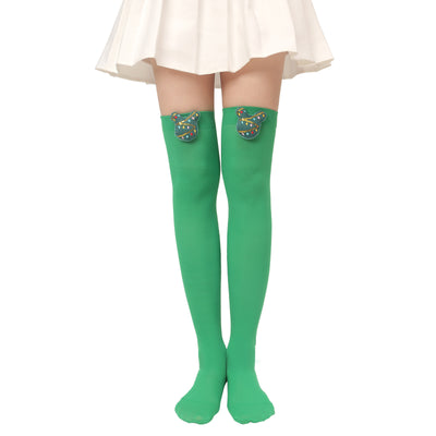 Calcetines Navideños con Muñeca de Peluche y Moño - Image 10