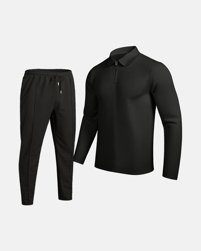 Traje Casual Completo para Hombre con Textura Waffle y Cierre - Image 7