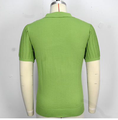 Camisa Casual Hombre Manga Corta Cuello Solapa Ajuste Relajado - Image 22