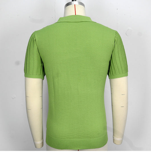 Camisa Casual Hombre Manga Corta Cuello Solapa Ajuste Relajado - Image 22