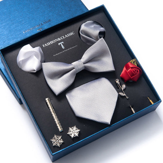 Conjunto de 8 Piezas de Corbatas para Traje Formal de Hombre - Image 10