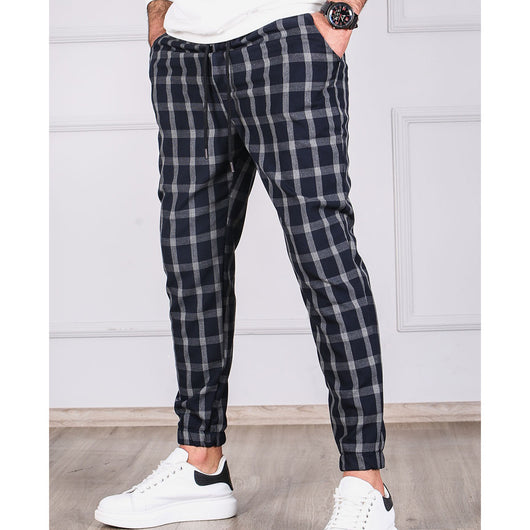 Pantalones de Jogging con Diseño Reticulado y Cordón Ajustable - Image 8