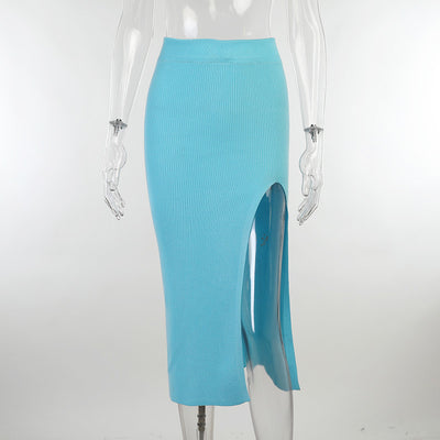 Falda Hip Skirt Elástica Ajustada Dos Piezas para Mujer - Image 5