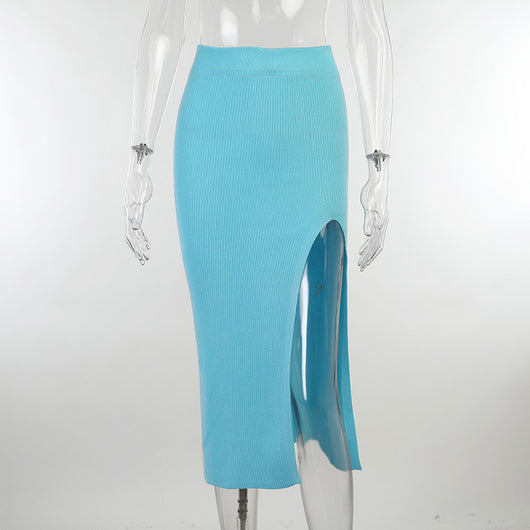 Falda Hip Skirt Elástica Ajustada Dos Piezas para Mujer - Image 5