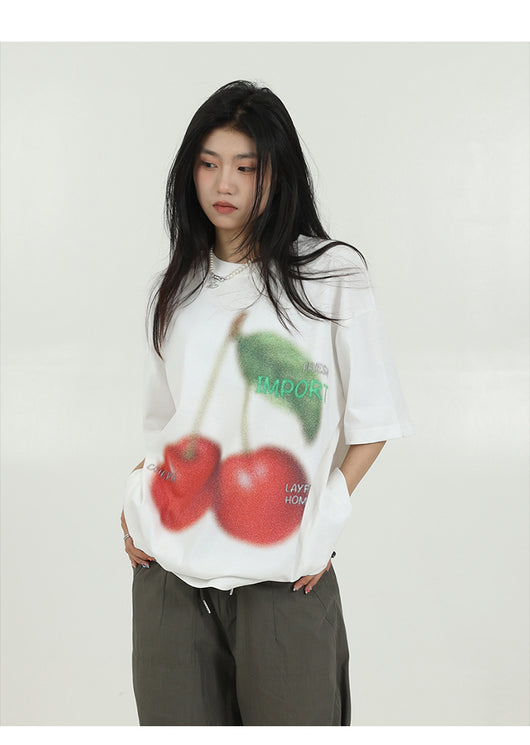 Playera Estampada con Cerezas para Mujer - Image 12