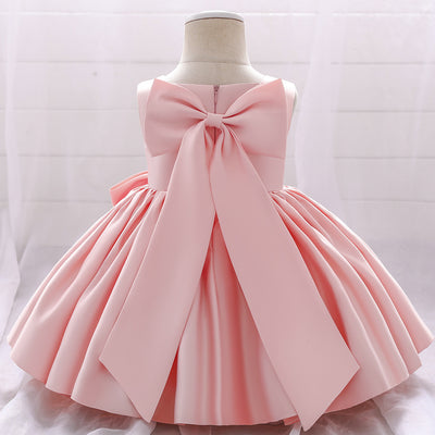 Vestido Infantil de Fiesta con Gran Lazo - Image 5