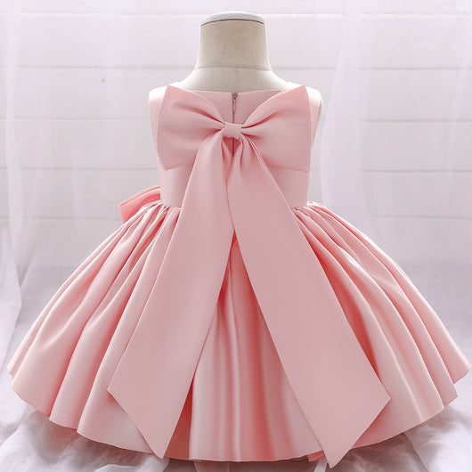 Vestido Infantil de Fiesta con Gran Lazo - Image 5