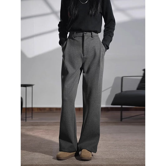 Pantalones de Vestir Casual con Corte Recto y Caída Fluida - Image 2