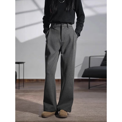 Pantalones de Vestir Casual con Corte Recto y Caída Fluida - Image 2
