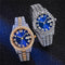 Reloj Acero Inoxidable Hip Hop Empresarial con Calendario Completo