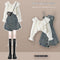 Conjunto Falda Denim con Tirantes para Mujer - Set de 2 Piezas