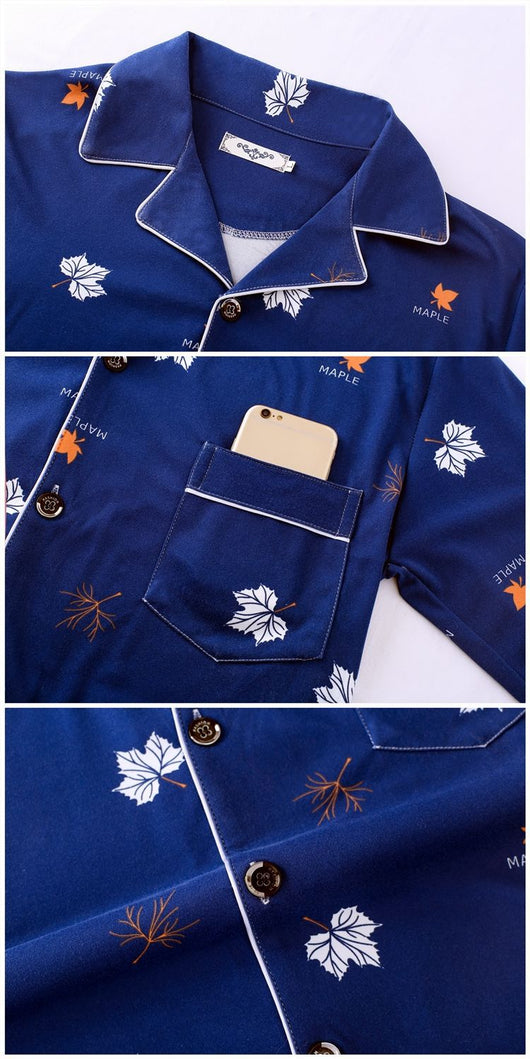 Pijama Minimalista de Manga Larga para Hombre - Image 25