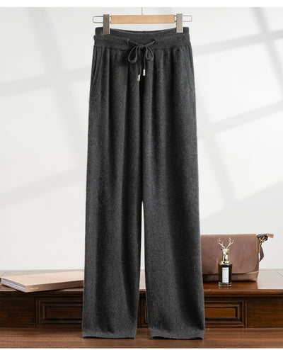 Pantalón de Vestir Elástico Cintura Alta Holgado Pierna Recta - Image 18
