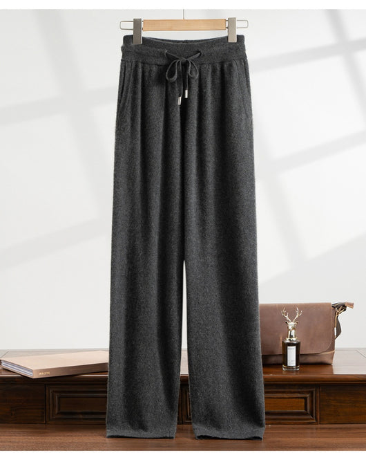 Pantalón de Vestir Elástico Cintura Alta Holgado Pierna Recta - Image 18