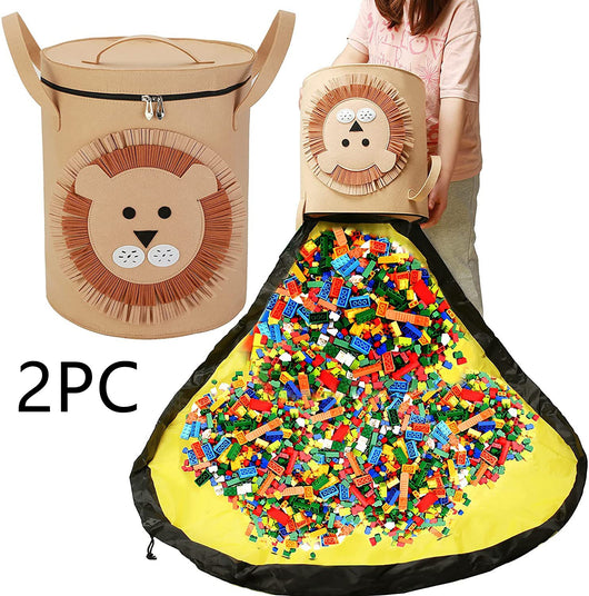 Bolsa de Almacenamiento 2 en 1 con Tapete de Juego y Cordón - Image 14