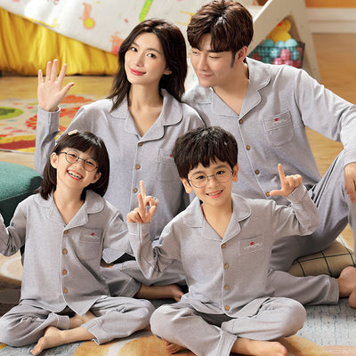 Pijamas Familiares de Algodón - Manga Larga Primavera Otoño - Image 12