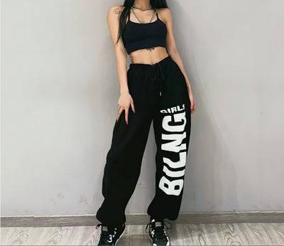 Pantalones Sueltos Mujer Letra Guard - Comodidad Premium - Image 7