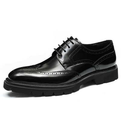 Zapatos de Cuero Grabado Estilo Business Casual Británico - Image 5