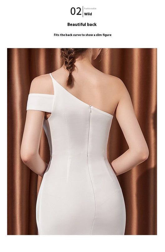 Vestido Largo de Cola de Pez para Dama Elegante y Sofisticado - Image 23
