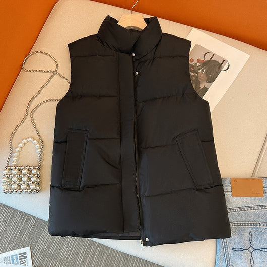 Chaleco Acolchado de Algodón Mujer Estilo Coreano Otoño Invierno - Image 7