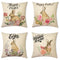 Almohada Decorativa de Lino para Pascua - Sofá y Dormitorio