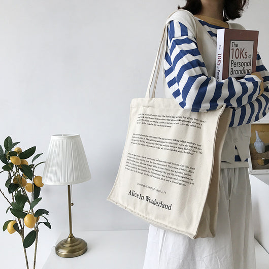 Bolsa de Lona para Mujer con Estampado de Cuento de Hadas - Bolsa de Compras Diaria - Image 8