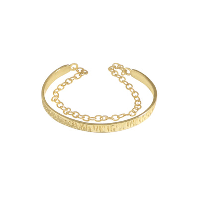 Pulsera de Plata Esterlina Diseño Coreano Lujo Ligero con Textura Plisada y Cadena - Image 2