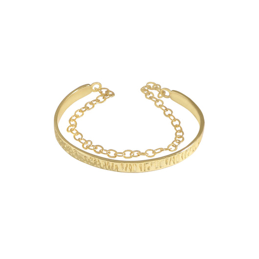 Pulsera de Plata Esterlina Diseño Coreano Lujo Ligero con Textura Plisada y Cadena - Image 2