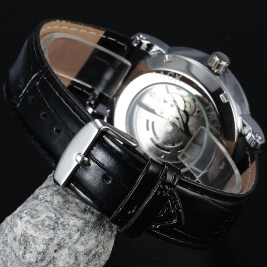 Reloj Mecánico Hueco Casual Europeo Americano para Hombre - Image 3