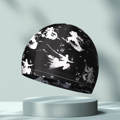 Gorro de Natación Elástico y Cómodo con Estampado Simple - Image 12
