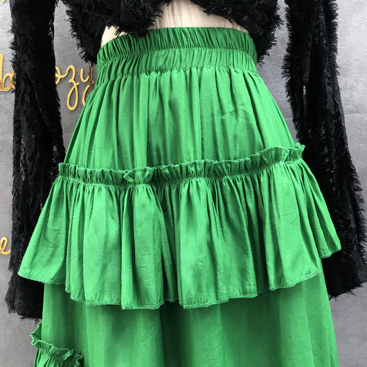 Falda Midi Capas de Encaje Estilo Volantes para Mujer - Image 6