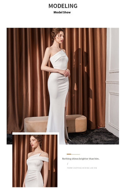 Vestido Largo de Cola de Pez para Dama Elegante y Sofisticado - Image 13