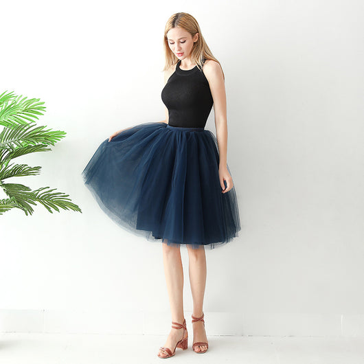 Falda Plisada de Tul con Vuelo - Falda A-Línea Elegante para Mujer - Image 10