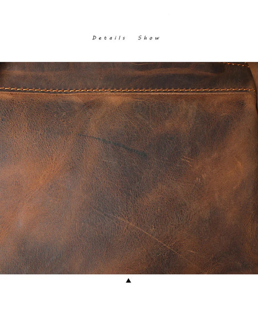 Mochila de Cuero Vintage Crazy Horse de Gran Capacidad - Image 17