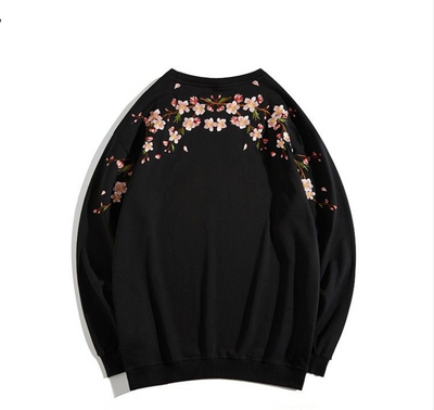 Suéter Oversize para Hombre Cuello Redondo con Bordado en Ciruela - Image 4