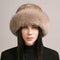 Gorro de Visón Trenzado para Mujer - Abrigo Elegante de Invierno