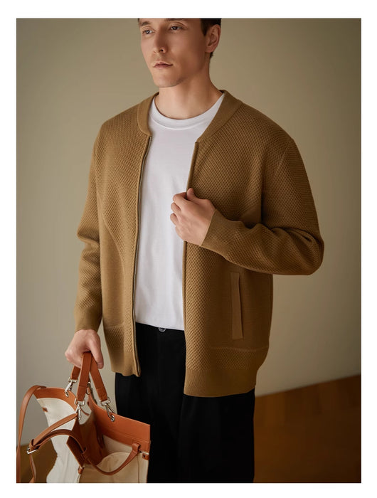 Cardigan de Lana Suelta para Hombre - Estilo Casual y Versátil - Image 14