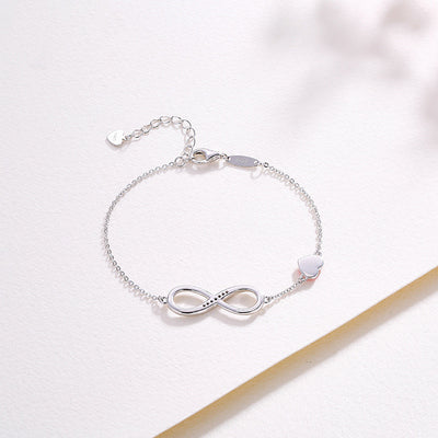 Pulsera de Plata Esterlina para Mujer - Amor Eterno Minimalista - Image 2