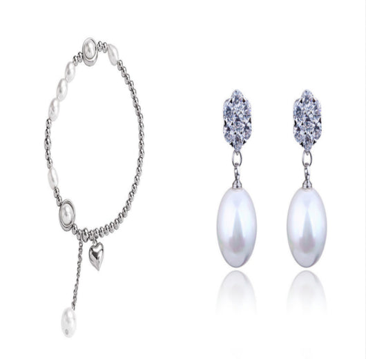 Pulsera de Plata S925 con Perla y Corazón - Elegancia y Temperamento - Image 10