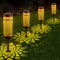 Lámparas Solares Decorativas para Jardín y Patio - Diseño Metálico Resistente al Agua
