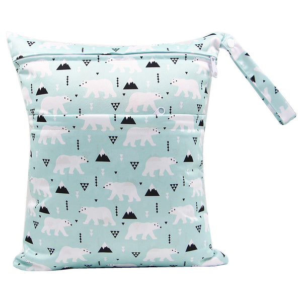 Bolsa de Pañales Impermeable con Doble Cierre 30x36cm